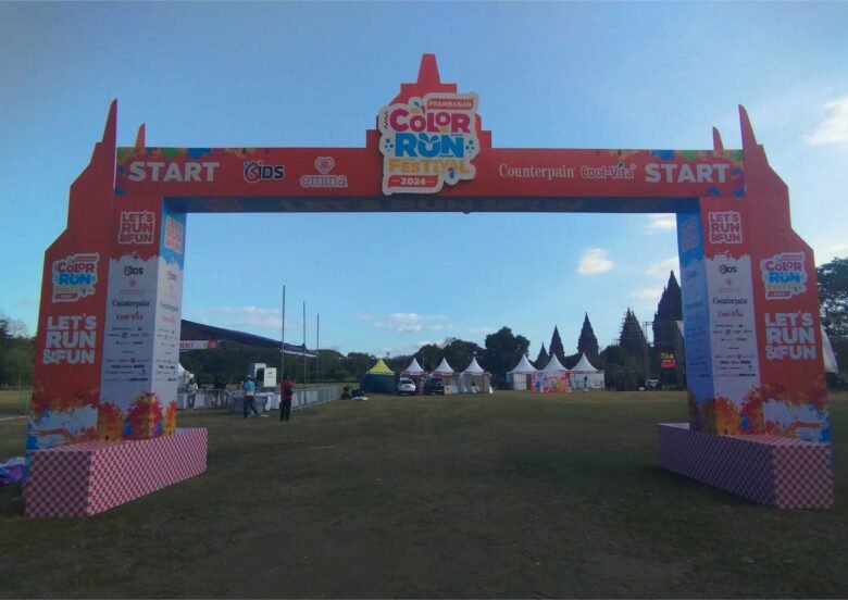 Jasa Produksi Welcome Gate Event Sepeda di Jogja